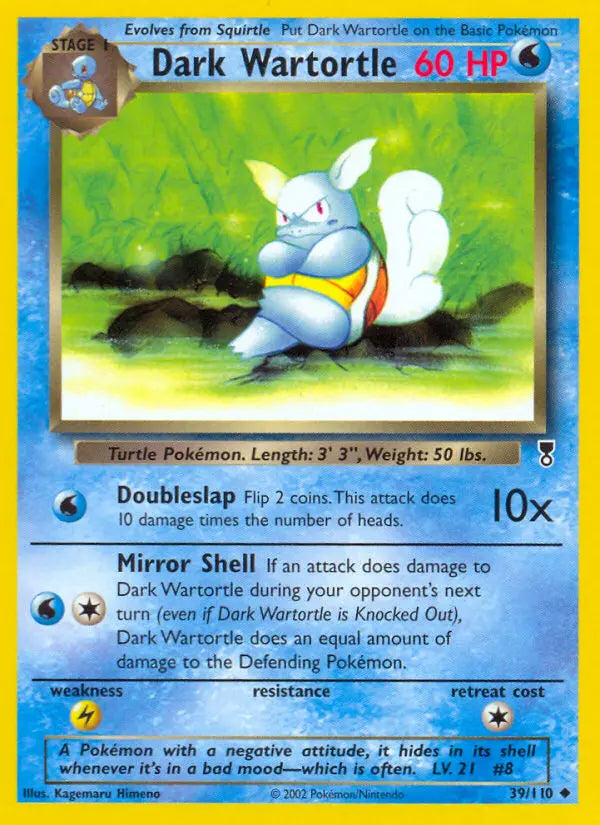 Dark Wartortle 39 Legendary Collection Pokesingles