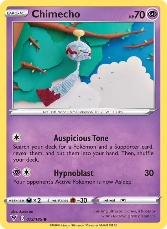 Chimecho 72 Vivid Voltage Pokesingles