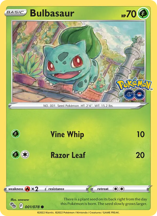 Bulbasaur 1 Pokémon GO Pokesingles