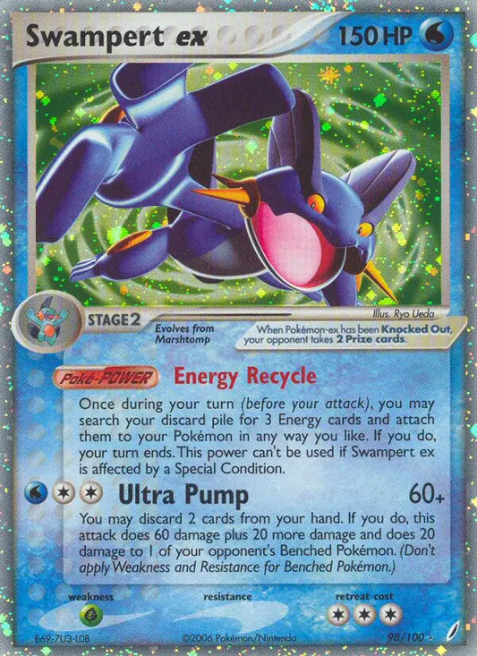 Swampert ex 98 Crystal Guardians Pokesingles