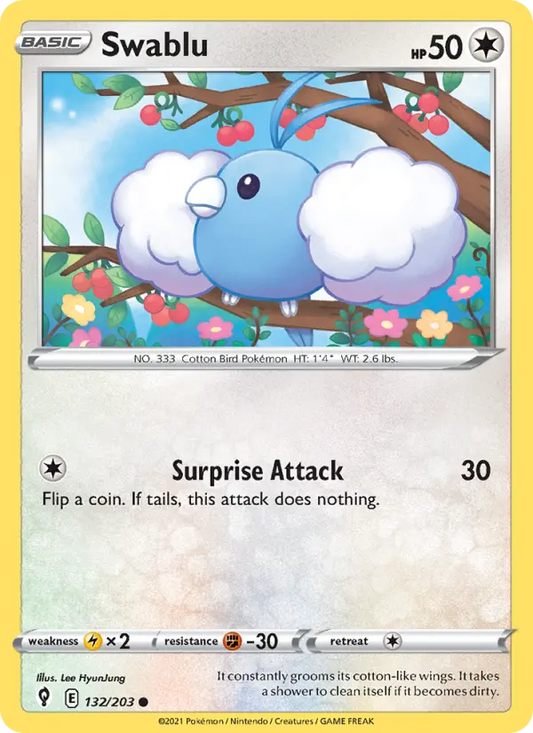 Swablu 132 Evolving Skies Pokesingles