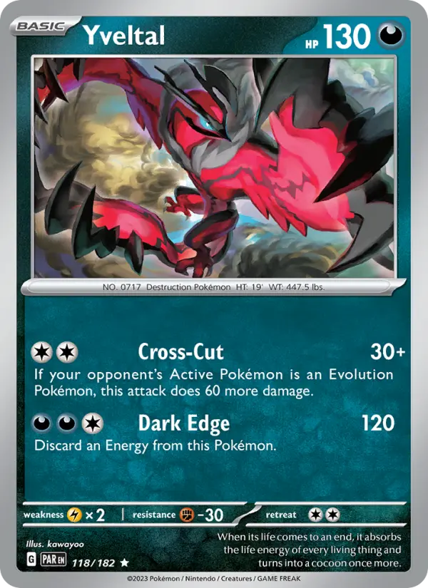 Yveltal 118 Paradox Rift Pokesingles