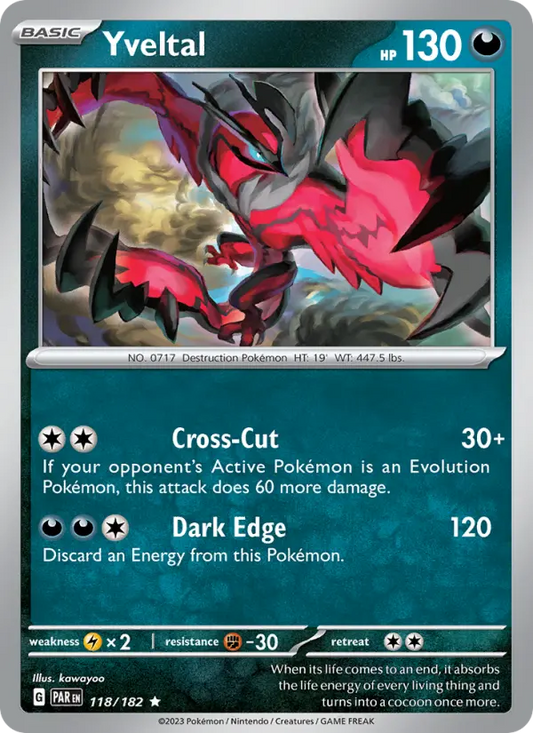 Yveltal 118 Paradox Rift Pokesingles