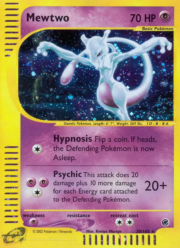 Mewtwo 20 Expedition Base Set Pokesingles