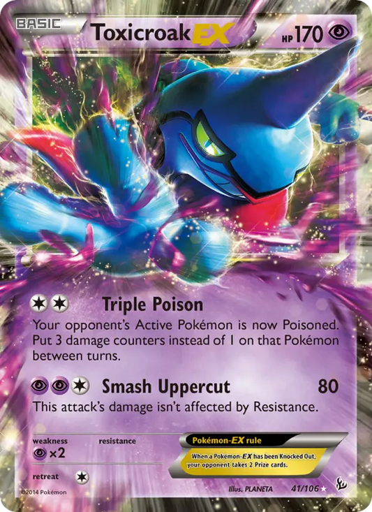 Toxicroak EX 41 Flashfire Pokesingles