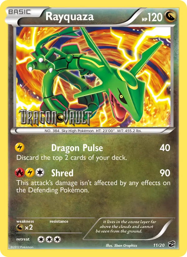 Rayquaza 11 Dragon Vault Pokesingles