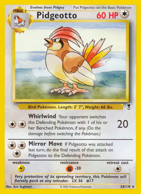 Pidgeotto 34 Legendary Collection Pokesingles