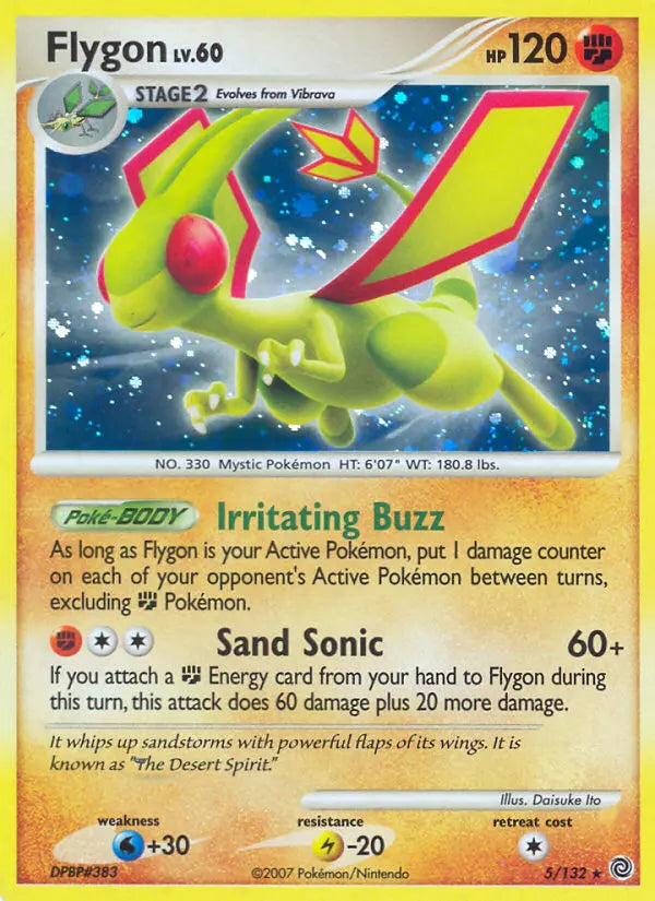 Flygon 5 Secret Wonders Pokesingles