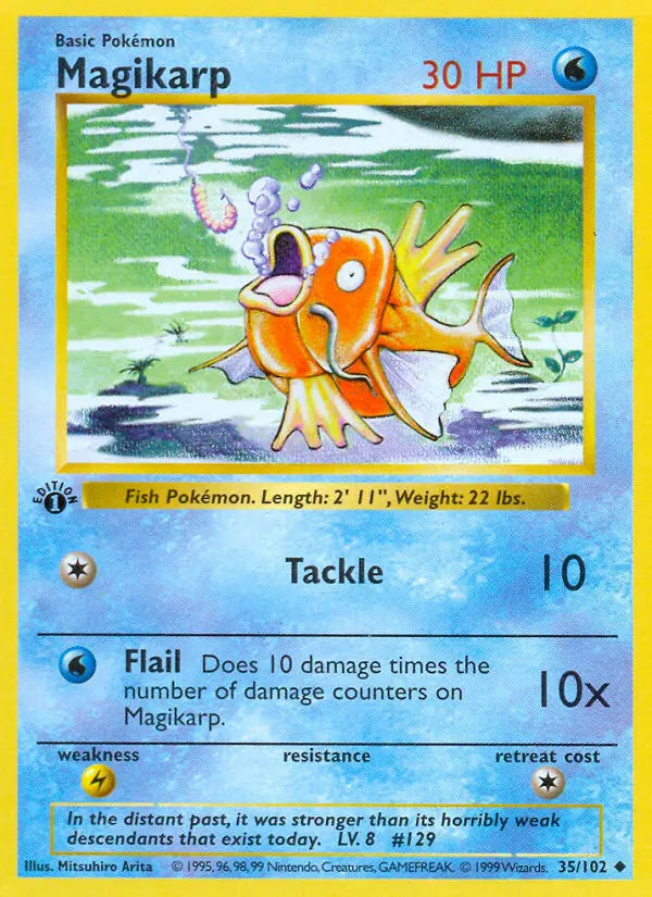Magikarp 35 Base Set Pokesingles