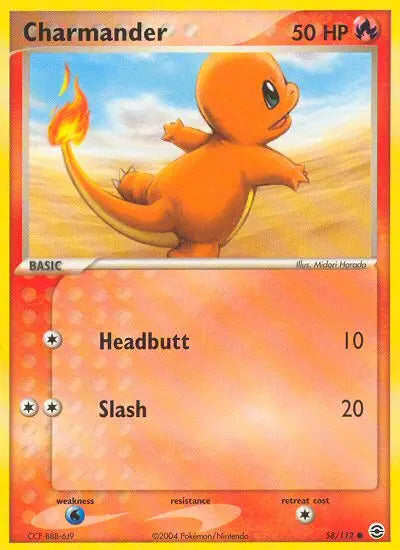 Charmander 58 FireRed & LeafGreen Pokesingles