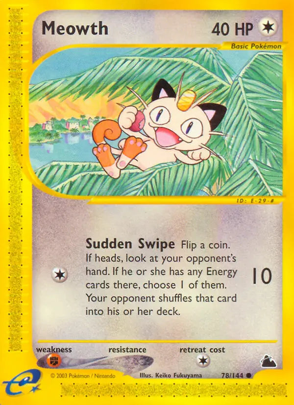 Meowth 78 Skyridge Pokesingles