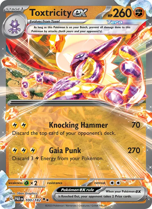 Toxtricity ex 100 Paradox Rift Pokesingles