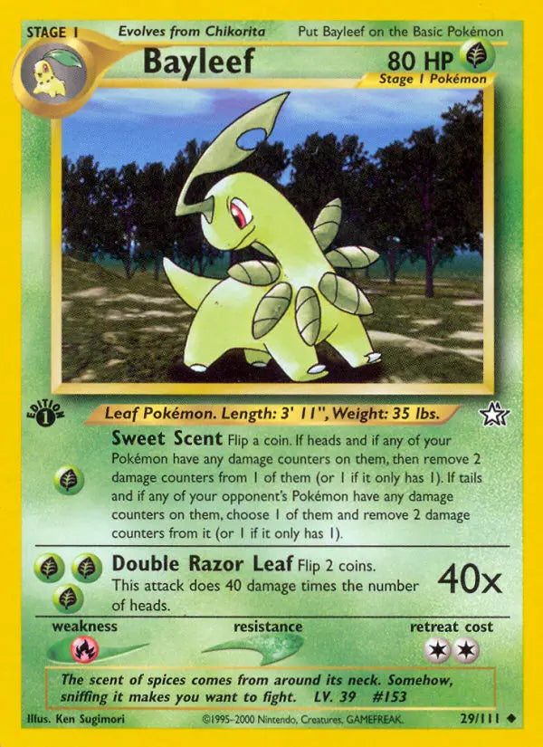 Bayleef 29 Neo Genesis Pokesingles
