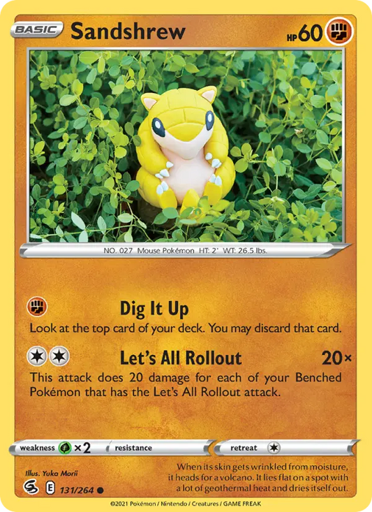 Sandshrew 131 Fusion Strike Pokesingles
