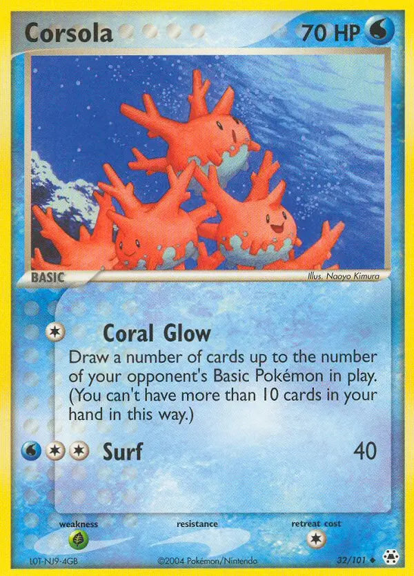 Corsola 32 Hidden Legends Pokesingles