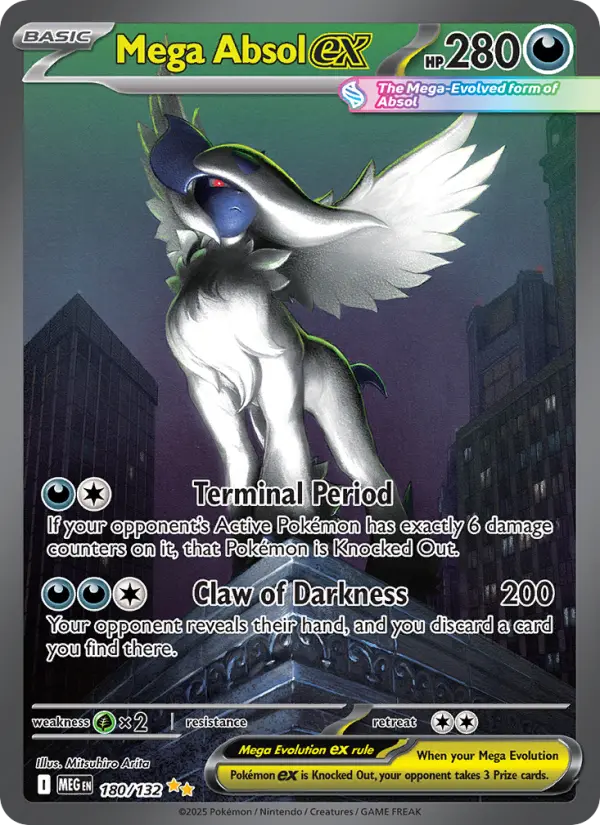Mega Absol ex 180 Mega Evolution Pokesingles