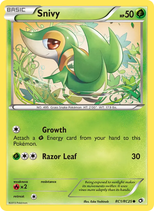 Snivy RC1 Legendary Treasures Pokesingles