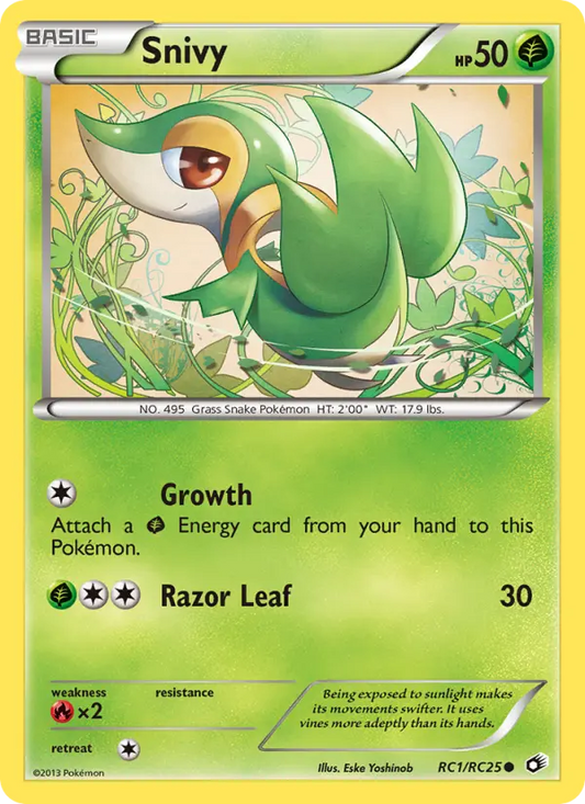 Snivy RC1 Legendary Treasures Pokesingles