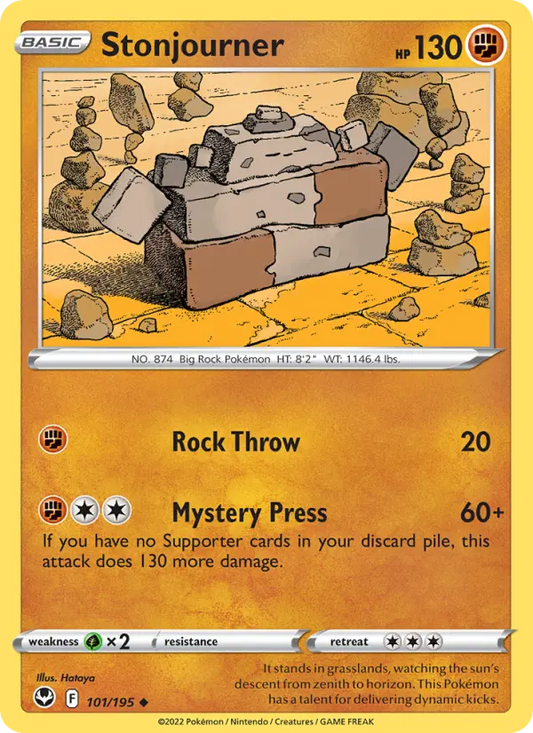 Stonjourner 101 Silver Tempest Pokesingles