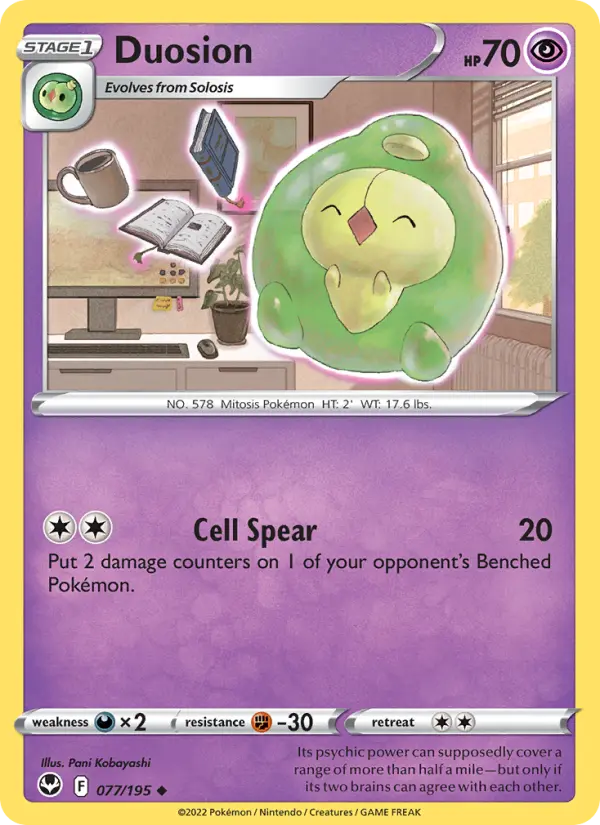 Duosion 77 Silver Tempest Pokesingles