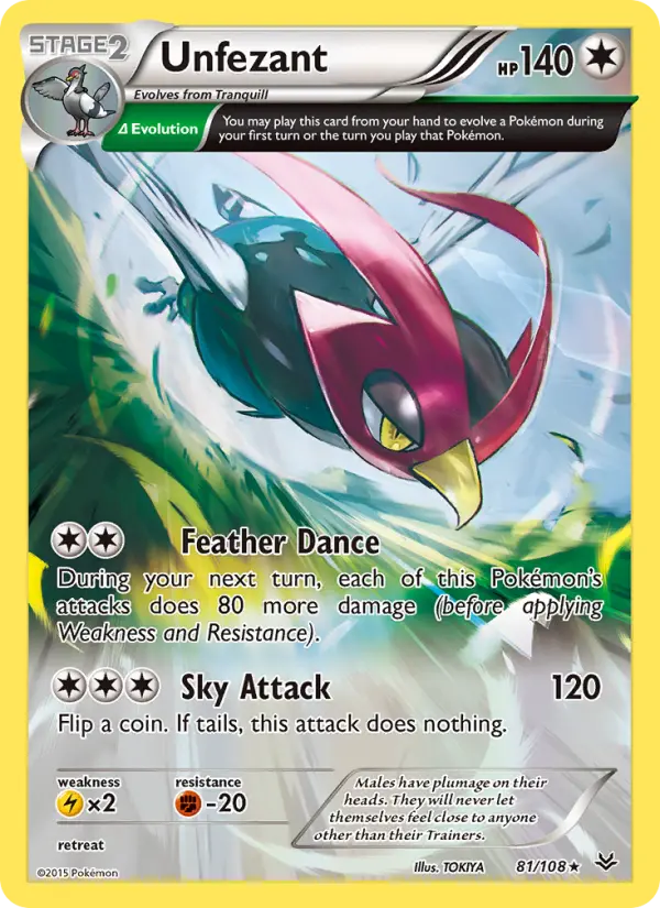 Unfezant 81 Roaring Skies Pokesingles