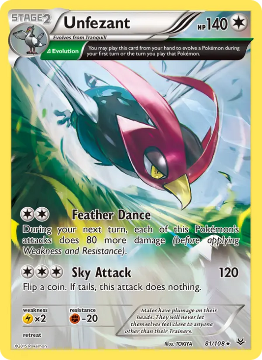 Unfezant 81 Roaring Skies Pokesingles