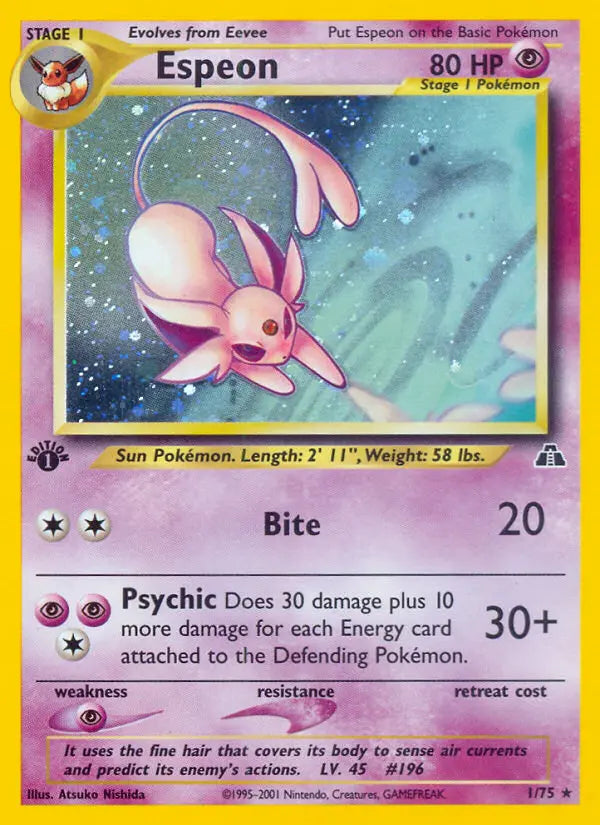 Espeon 1 Neo Discovery Pokesingles