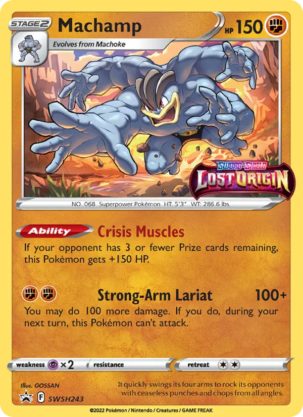 Machamp SWSH243 SWSH Black Star Promos Pokesingles