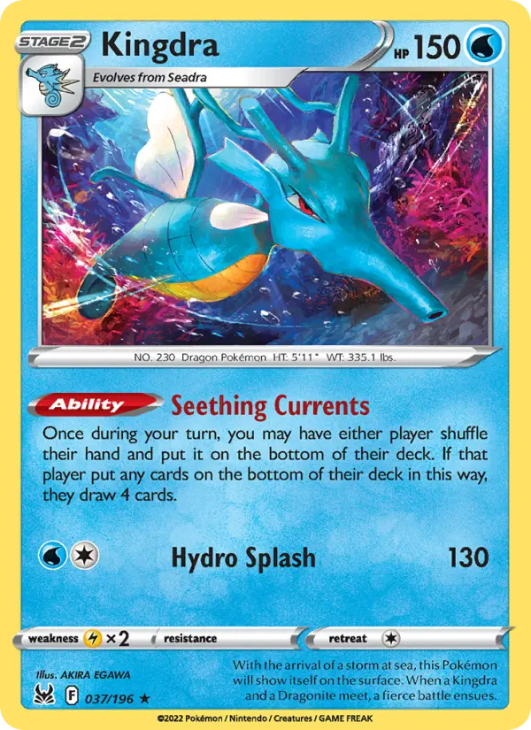 Kingdra 37 Lost Origin Pokesingles