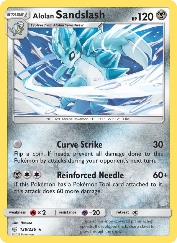 Alolan Sandslash 138 Cosmic Eclipse Pokesingles