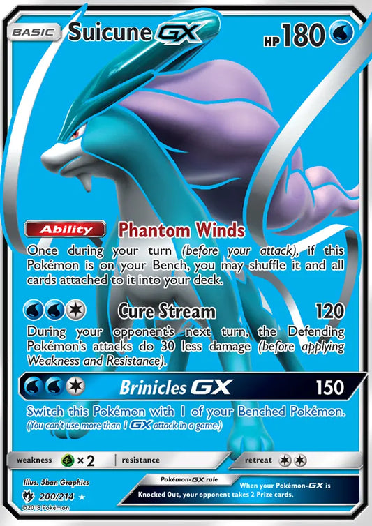 Suicune GX 200 Lost Thunder Pokesingles