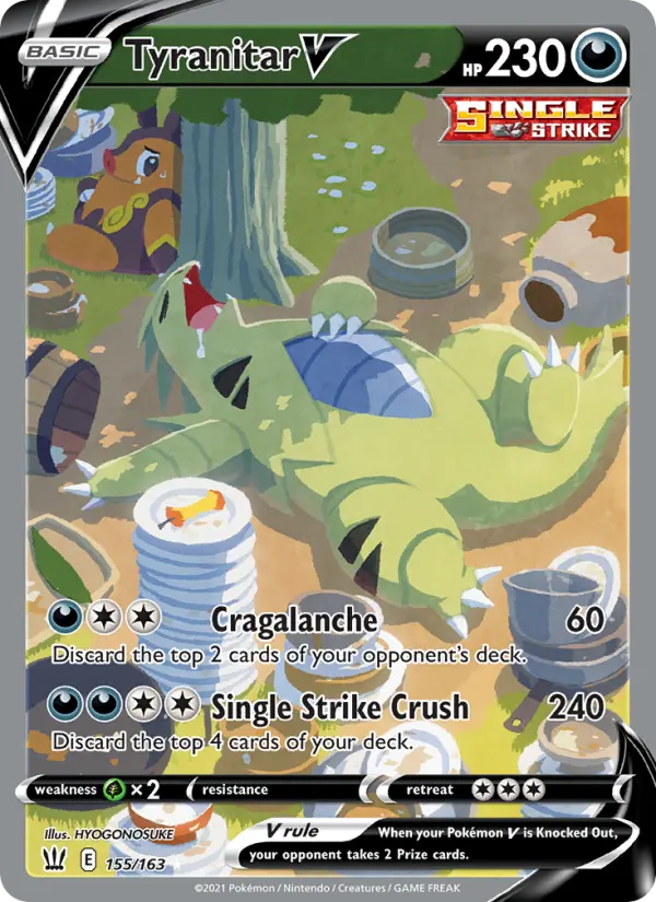 Tyranitar V 155 Battle Styles Pokesingles