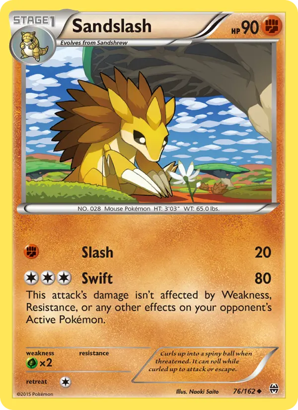 Sandslash 76 BREAKthrough Pokesingles