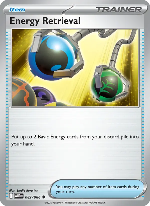 Energy Retrieval 82 White Flare Pokesingles