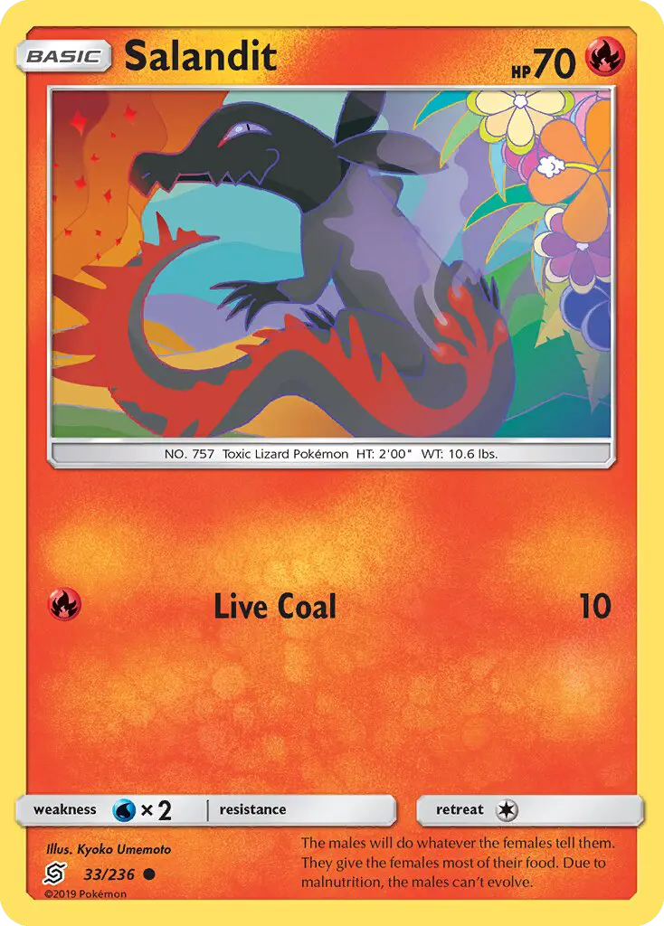 Salandit 33 Unified Minds Pokesingles