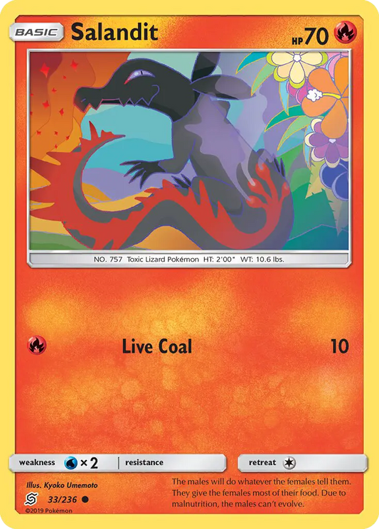 Salandit 33 Unified Minds Pokesingles