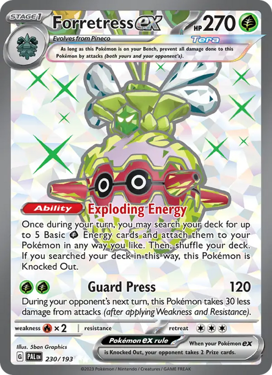 Forretress ex 230 Paldea Evolved Pokesingles