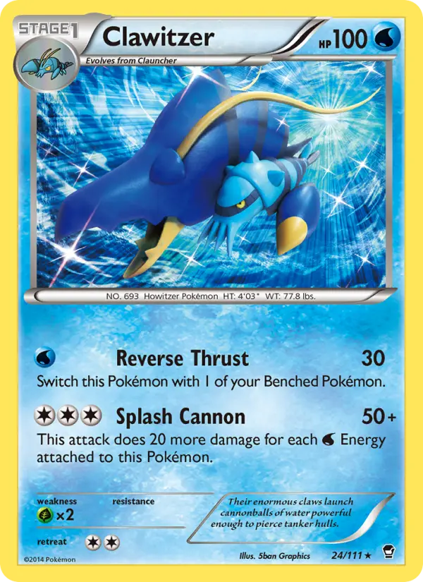 Clawitzer 24 Furious Fists Pokesingles