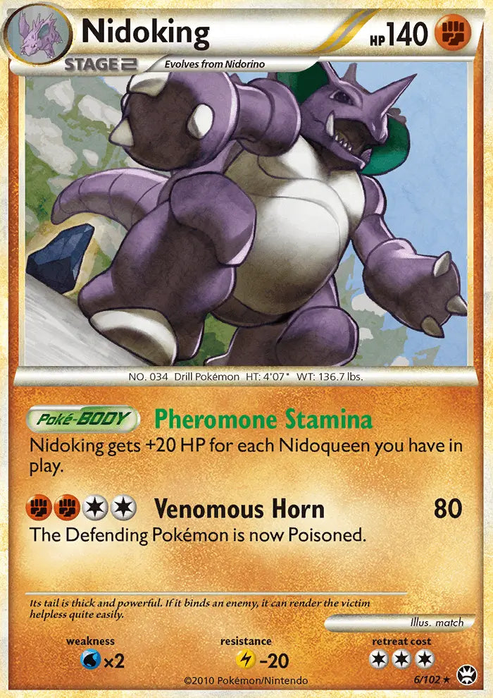 Nidoking 6 Triumphant Pokesingles