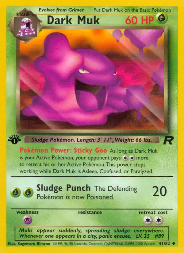 Dark Muk 41 Team Rocket Pokesingles