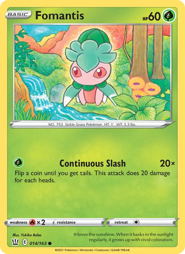 Fomantis 14 Battle Styles Pokesingles