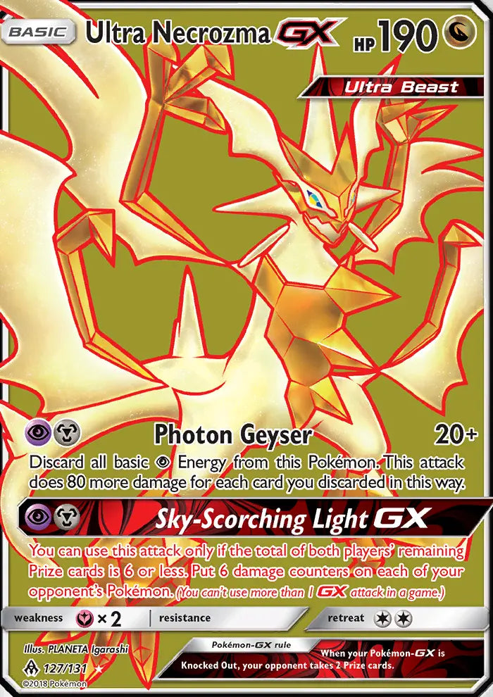 Ultra Necrozma GX 127 Forbidden Light Pokesingles
