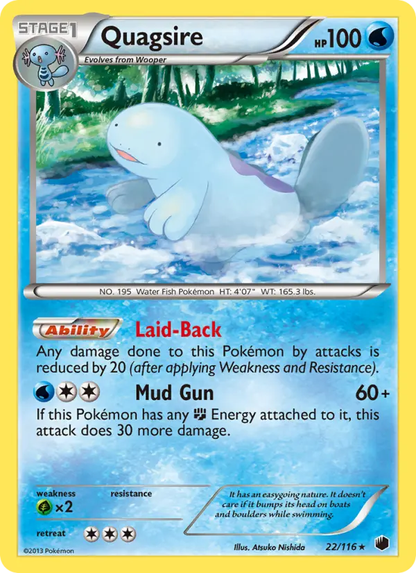 Quagsire 22 Plasma Freeze Pokesingles