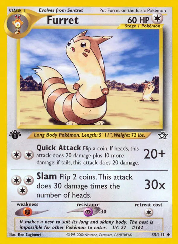 Furret 35 Neo Genesis Pokesingles