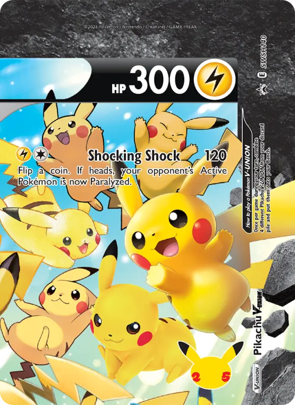Pikachu V-UNION SWSH140 SWSH Black Star Promos Pokesingles