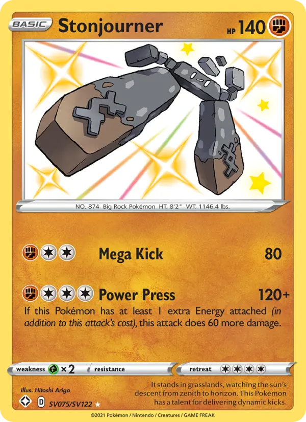 Stonjourner SV075 Shining Fates Pokesingles