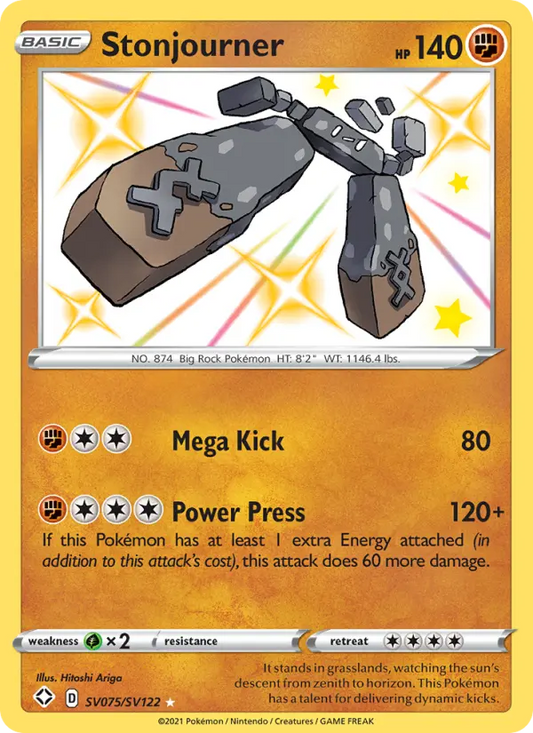 Stonjourner SV075 Shining Fates Pokesingles