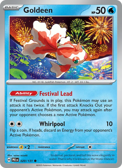 Goldeen 20 Prismatic Evolutions Pokesingles