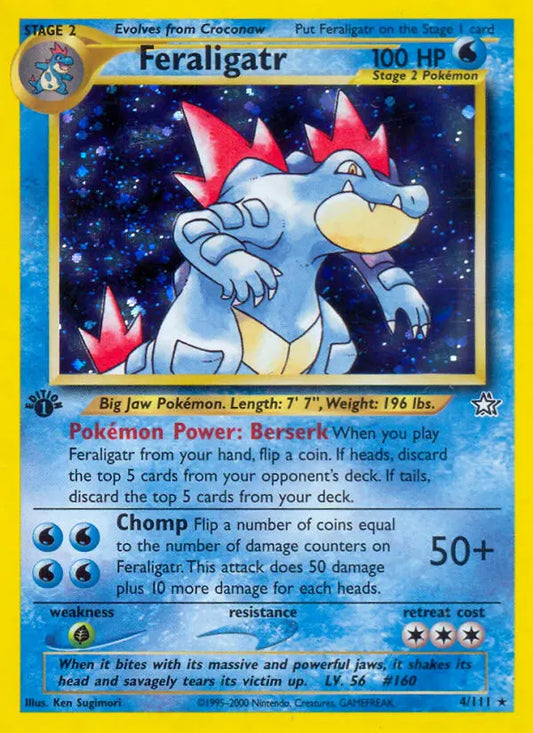 Feraligatr 4 Neo Genesis Pokesingles