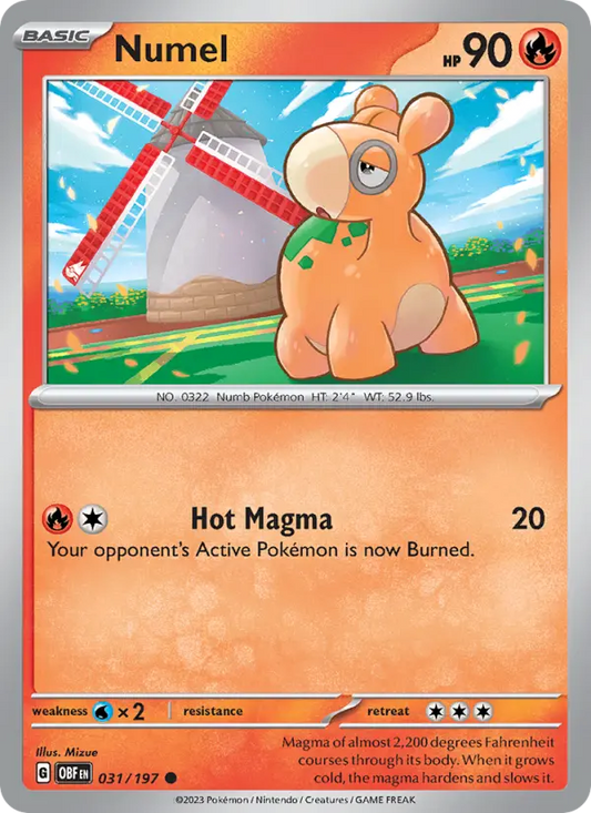 Numel 31 Obsidian Flames Pokesingles